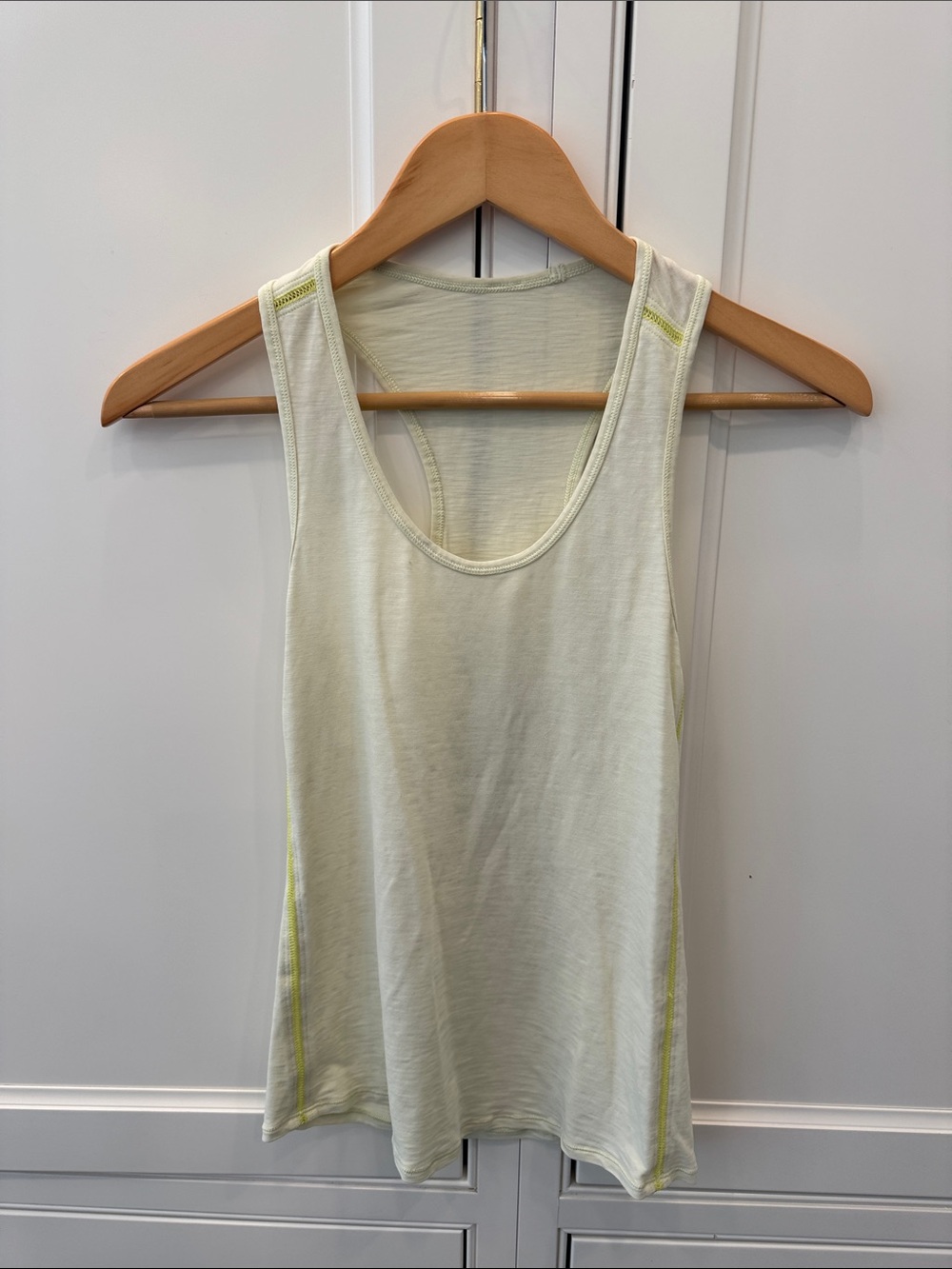 lululemon athletica Light Lime Scoop Neck Tank
